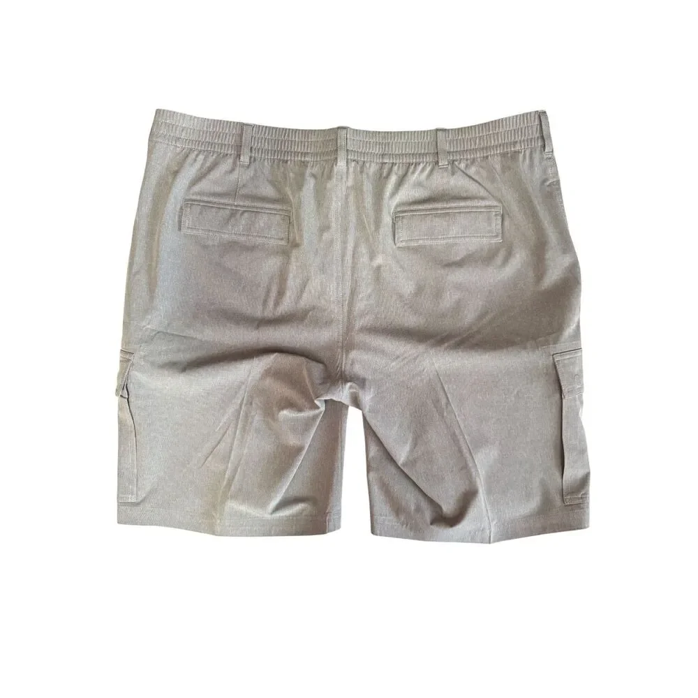 Roundtree & Yorkie Performance Gray Cargo Shorts -Size 42